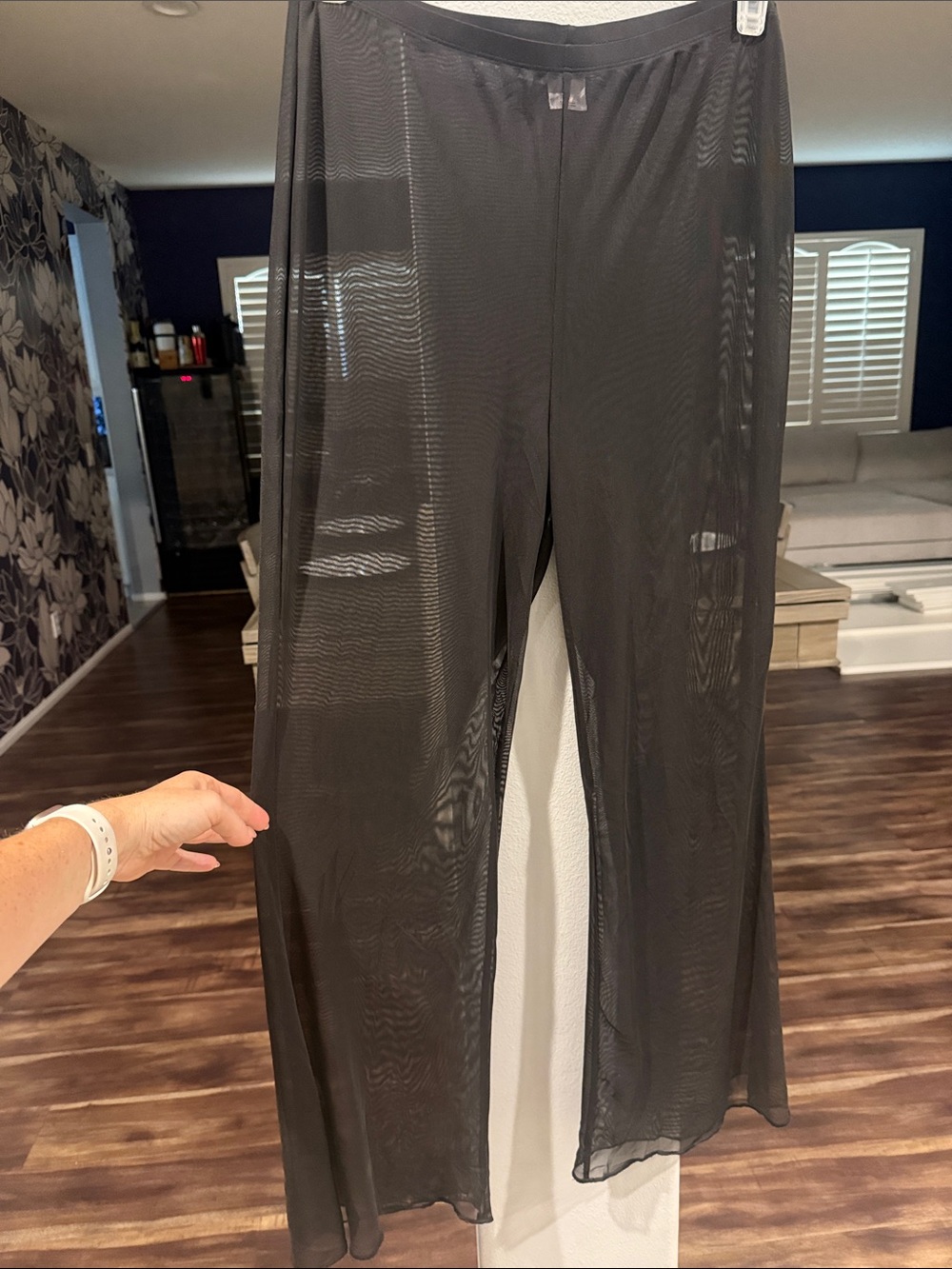 wild fable Sheer Black Wide-Leg Pants